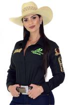 Camisa Bordada Radade Feminina Country Green Team
