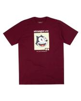 Camisa bordo com estampa Camisa bordo com estampa