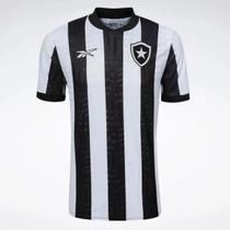 Camisa Botafogo Masculina Listrada Reebok Torcedor Tamanho:PCor:Preto+BrancoGênero:Masculino Camisa Botafogo Masculina Listrada Reebok Torcedor Tamanho:PCor:Preto+BrancoGênero:Masculino