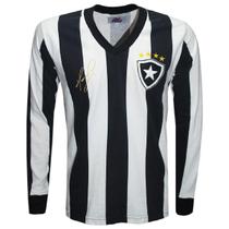 Camisa Botafogo Maurício 1989 Liga Retrô Longa Listrada ggg Camisa Botafogo Maurício 1989 Liga Retrô Longa Listrada ggg