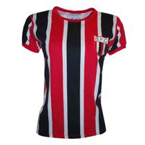 Camisa Botafogo SP 1977 Liga Retrô Feminina Listrada P Camisa Botafogo SP 1977 Liga Retrô Feminina Listrada P
