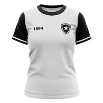 Camisa Botafogo Troféu Feminina Adulto Branco Original Braziline Camisa Botafogo Troféu Feminina Adulto Branco Original Braziline