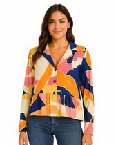 Camisa Botânica Estampada Camisa Botânica Estampada