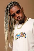 Camisa branca com estampa cronic