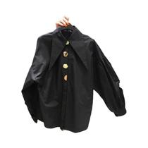 Camisa Branca De Pérola Para Mulheres, Blusa Coreana Com Gola Afiada, Manga Longa Solta, Top Camisa Branca De Pérola Para Mulheres, Blusa Coreana Com Gola Afiada, Manga Longa Solta, Top