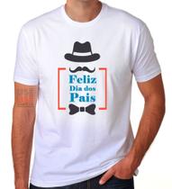 Camisa Branca Feliz Dia dos Pais