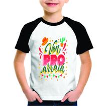 Camisa Branca Moda Infantil Festa Junina Personalizado