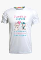 Camisa Branca Personalizada guardiã do segredo elefantinhos