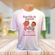 Camisa Branca Personalizada guardião do segredo eu sei a resposta black