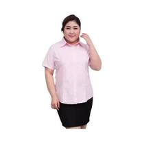 Camisa Branca plus Size Feminina De Manga Longa Para Escritório, Blusa De Moda Coreana, Roupas De