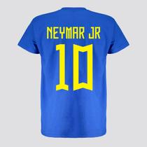 Camisa Brasil 10 Neymar Azul Infantil
