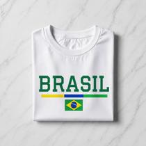 Camisa Brasil 100% Algodao Futebol Copa Churrasco Pagode Selecao Brasileira Hexa Copa Leve Estilosa