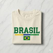 Camisa Brasil 100% Algodao Futebol Copa Churrasco Pagode Selecao Brasileira Hexa Copa Leve Estilosa