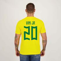 Camisa Brasil 20 Vini Jr Amarela