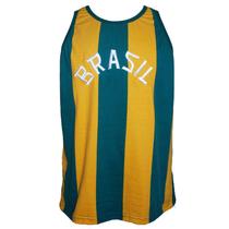Camisa Brasil Basquete 1963 Liga Retrô Listrada P