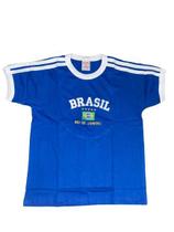 Camisa Brasil Bordada BabyLook Feminina