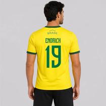 Camisa Brasil Canarinho Amarela 19 Endrick Camisa Brasil Canarinho Amarela 19 Endrick