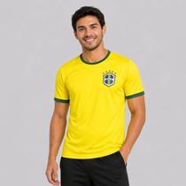 Camisa Brasil Canarinho Amarela Camisa Brasil Canarinho Amarela