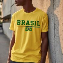 Camisa Brasil Casual Basica Algodao Selecao Hexa Premium Copa Unissex EleganteBar Pagode Confortavel