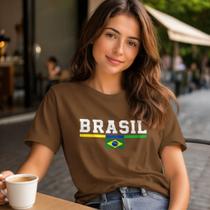 Camisa Brasil Casual Basica Algodao Selecao Hexa Premium Copa Unissex EleganteBar Pagode Confortavel