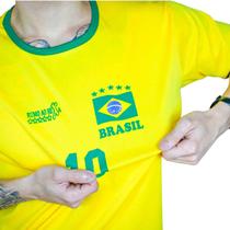 Camisa Brasil Copa do Mundo Torcedor Futebol Tamanho:G