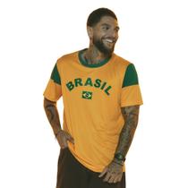 Camisa Brasil Dengo Masculina Amarela - Camisa Brasil Dengo Masculina Amarela -