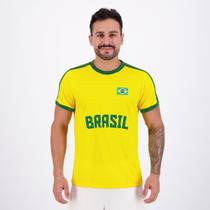 Camisa Brasil Dry Basic Amarela Camisa Brasil Dry Basic Amarela