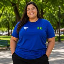Camisa Brasil DRY FIT Big Plus Size G1 ao G3 Camisa Brasil DRY FIT Big Plus Size G1 ao G3