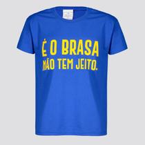 Camisa Brasil é o Brasa Infantil Azul