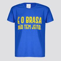 Camisa Brasil é o Brasa Infantil Azul - Licenciados