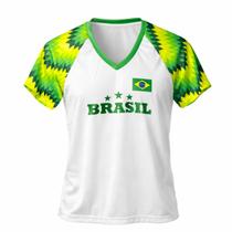 Camisa Brasil Essence Branca - Feminino Tamanho:MCor:Branco Camisa Brasil Essence Branca - Feminino Tamanho:MCor:Branco