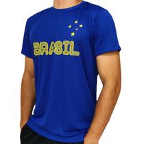 Camisa Brasil Estrela Penta Azul - Masculino