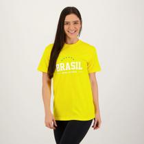 Camisa Brasil Estrelas Amarela Feminina Camisa Brasil Estrelas Amarela Feminina