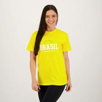 Camisa Brasil Estrelas Amarela Feminina