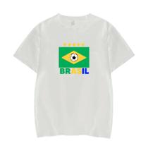 Camisa brasil futebol camiseta 100% poliester