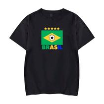 Camisa brasil futebol camiseta algodão - DANTAWJ