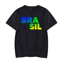 Camisa brasil futebol camiseta algodão