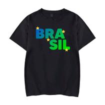 Camisa brasil futebol camiseta algodão - DANTAWJ