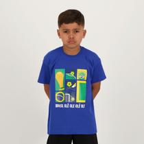 Camisa Brasil HQ Infantil Azul