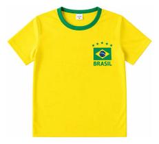 Camisa Brasil Infantil Futebol Copa Do Mundo Torcedor