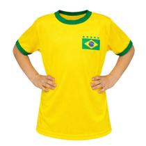 Camisa Brasil Patriota Infantil TRB Número 10 Amarela Camisa Brasil Patriota Infantil TRB Número 10 Amarela