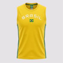 Camisa Brasil Regata Brisa Braziline Masculina 02300787508 Camisa Brasil Regata Brisa Braziline Masculina 02300787508