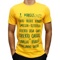 Camisa Brasil Retro Escalação Penta 2002 Algodão - Masculino - RetrôMania
