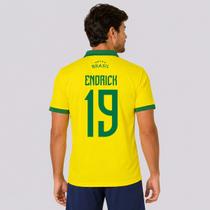 Camisa Brasil Seleça Amarela 19 Endrick Camisa Brasil Seleça Amarela 19 Endrick