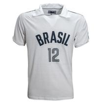 Camisa Brasil Vôlei 1984 Liga Retrô Branca P