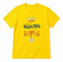 Camisa Brasilidade 100% Algodao Confortavel Macio Unissex Casual Urbana Estampa Premium Estilosa Top