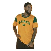 Camisa Braziline Brasil Dengo Braziline - Masculina - Amarel