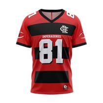 Camisa Braziline Flamengo Imperadores Essay Masculina - Vermelho/Preto