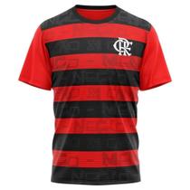 Camisa Braziline Flamengo Shout Masculina Vermelho e Preto