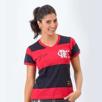 Camisa Braziline Flamengo Zico 81 - Feminina